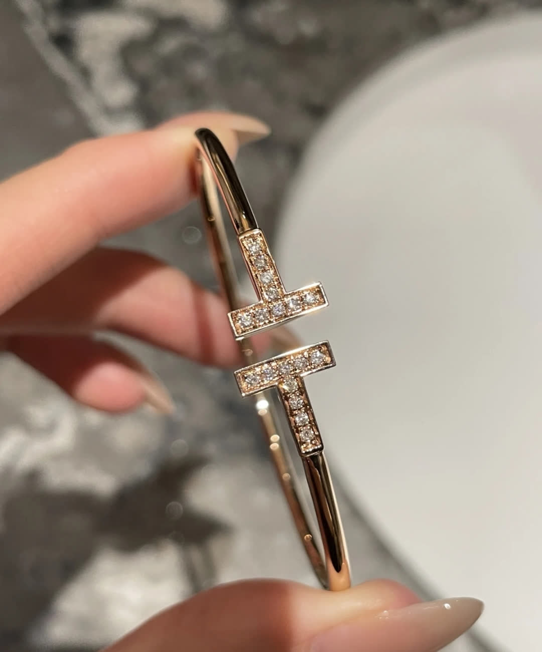 Tiffany & Co. T-Logo Bangle Bracelet